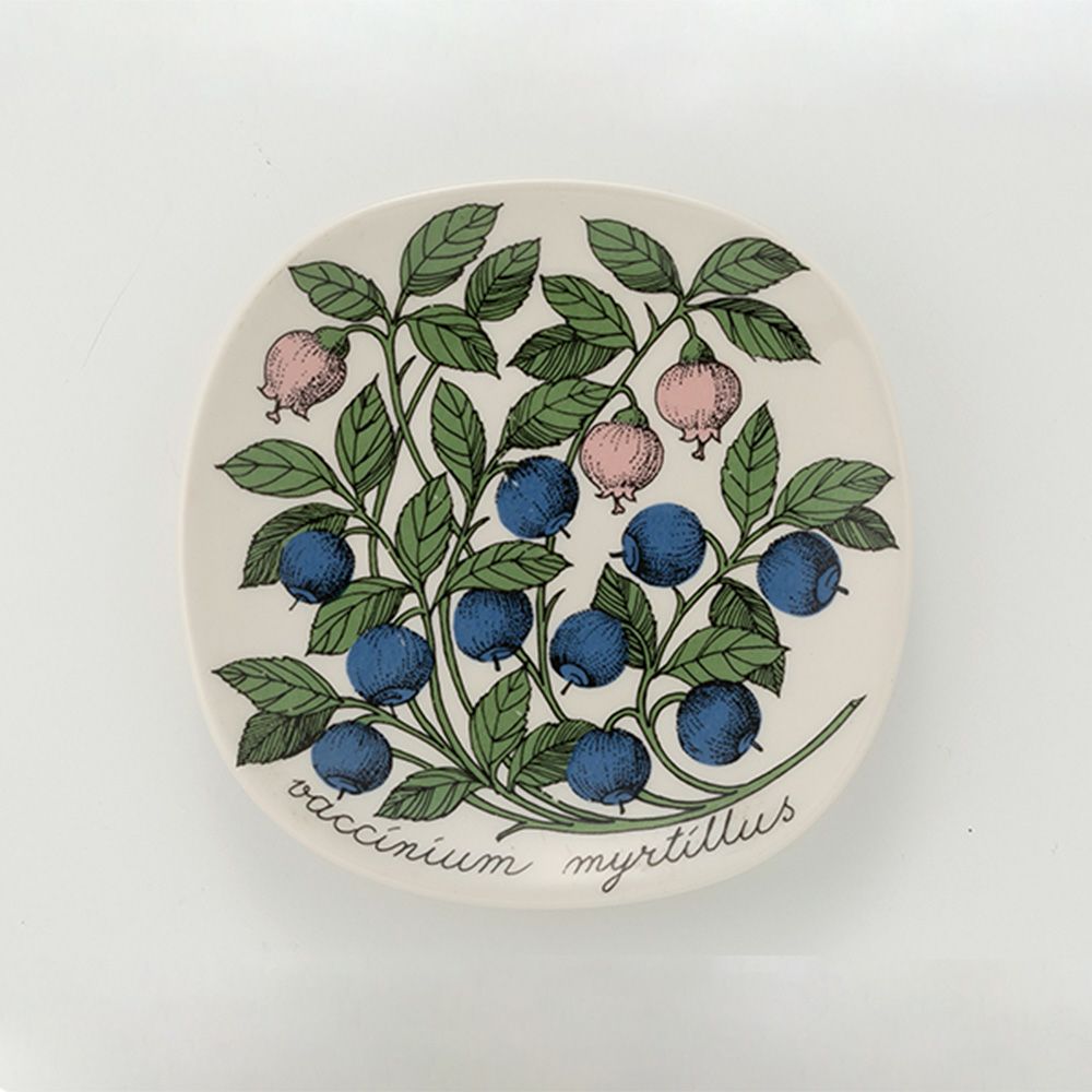 【1点限り】北欧ヴィンテージ アラビア（ARABIA） ボタニカ（ブルーベリー）／Botanica ウォールプレート
