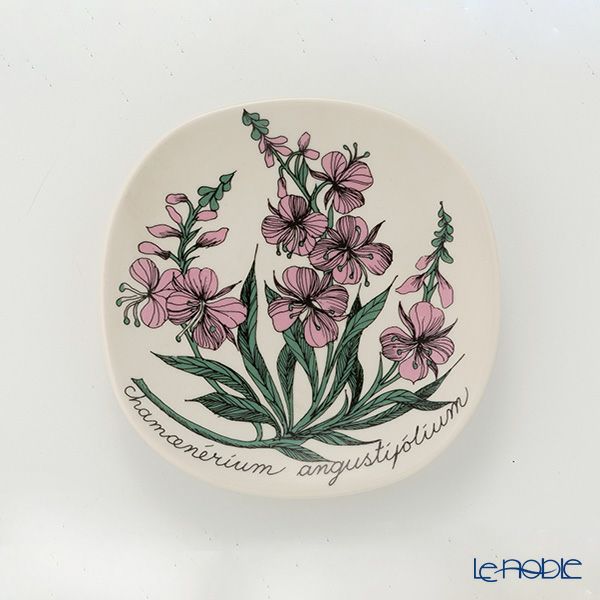 【1点限り】北欧ヴィンテージ アラビア（ARABIA） ボタニカ（ヤナギラン）／Botanica ウォールプレート