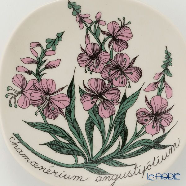 【1点限り】北欧ヴィンテージ アラビア（ARABIA） ボタニカ（ヤナギラン）／Botanica ウォールプレート