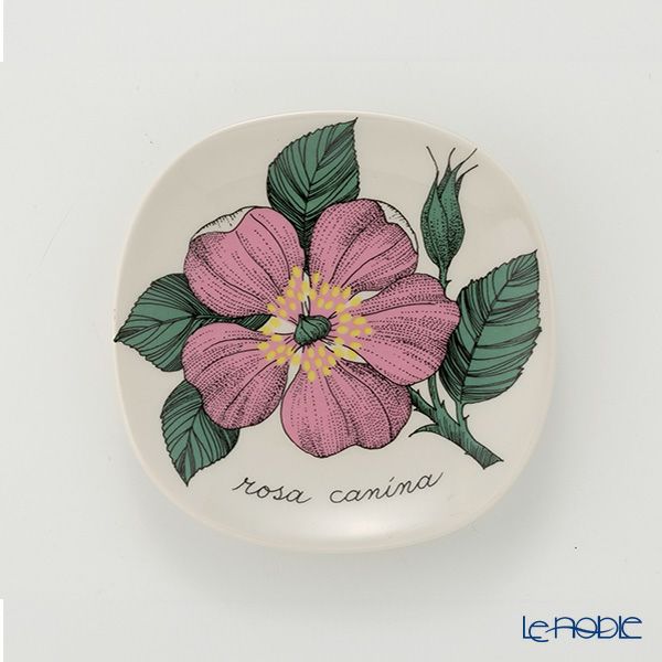 【1点限り】北欧ヴィンテージ アラビア（ARABIA） ボタニカ（ロサ・カニーナ）／Botanica ウォールプレート 1982年