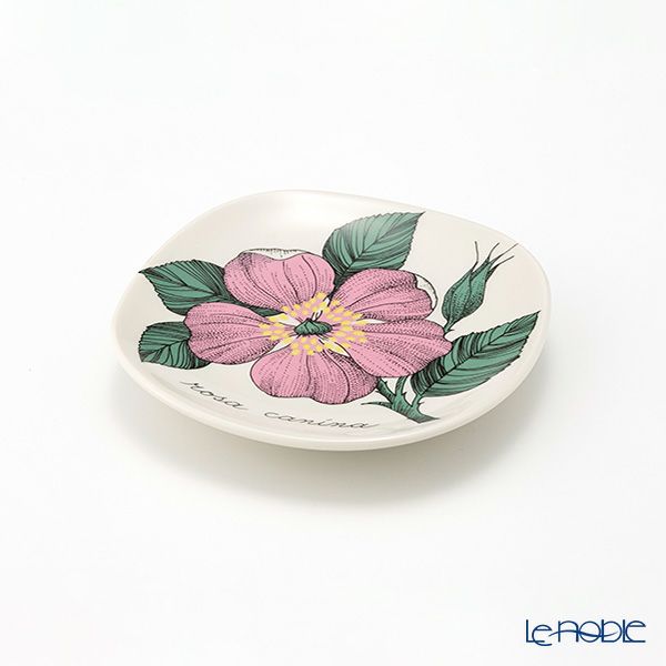 【1点限り】北欧ヴィンテージ アラビア（ARABIA） ボタニカ（ロサ・カニーナ）／Botanica ウォールプレート 1982年