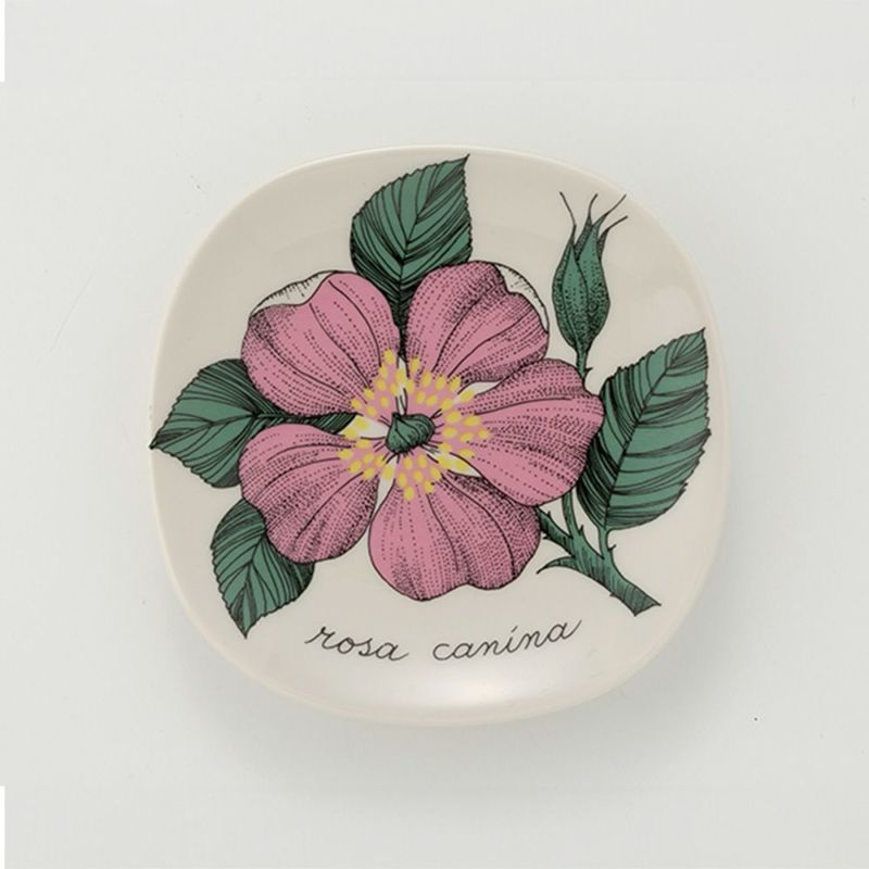 【1点限り】北欧ヴィンテージ アラビア（ARABIA） ボタニカ（ロサ・カニーナ）／Botanica ウォールプレート 1982年