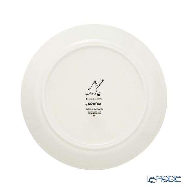 【1点限り】北欧ヴィンテージ アラビア（ARABIA）ムーミンコレクターズ プレート 19cm 2pcsセット 2014年 Fazer and Moomintroll dreaming 01