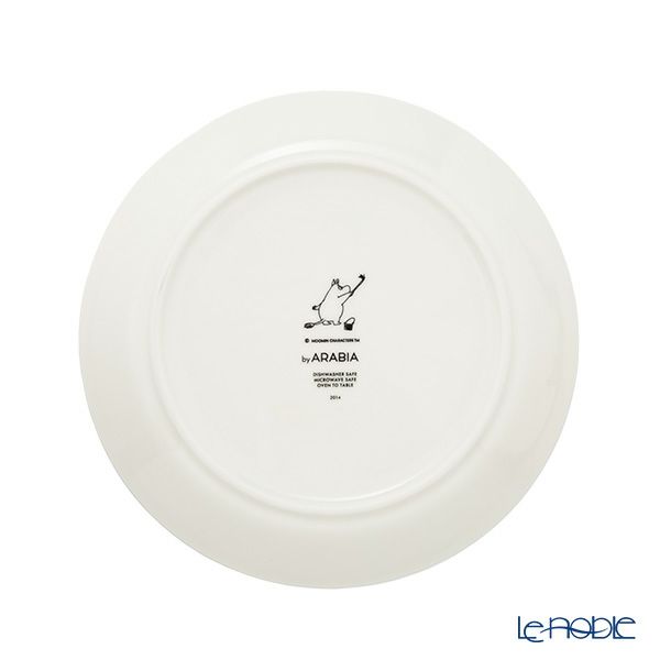 【1点限り】北欧ヴィンテージ アラビア（ARABIA）ムーミンコレクターズ プレート 19cm 2pcsセット 2014年 Fazer and Moomintroll dreaming 01