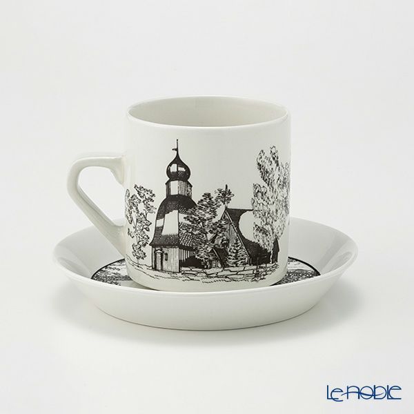 【1点限り】北欧ヴィンテージ アラビア（ARABIA） ユーラヨキ／Eurajoki コーヒーカップ＆ソーサー