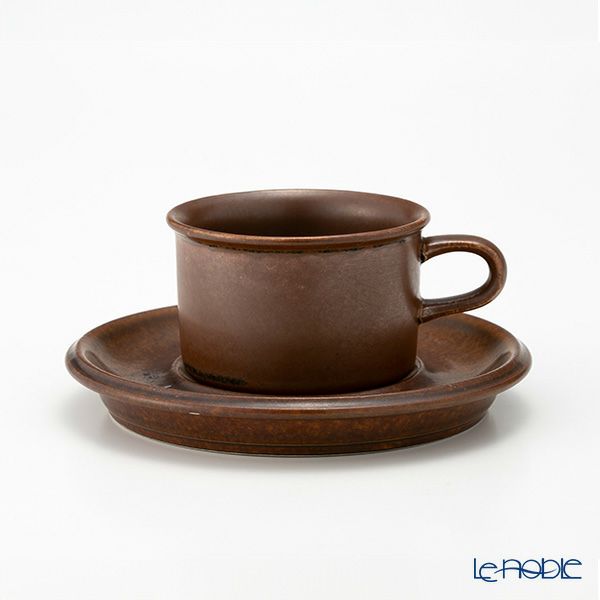 【1点限り】北欧ヴィンテージ アラビア（ARABIA） ルスカ／Ruska モカカップ＆ソーサー 02