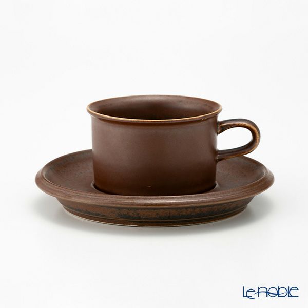 【1点限り】北欧ヴィンテージ アラビア（ARABIA） ルスカ／Ruska モカカップ＆ソーサー 03