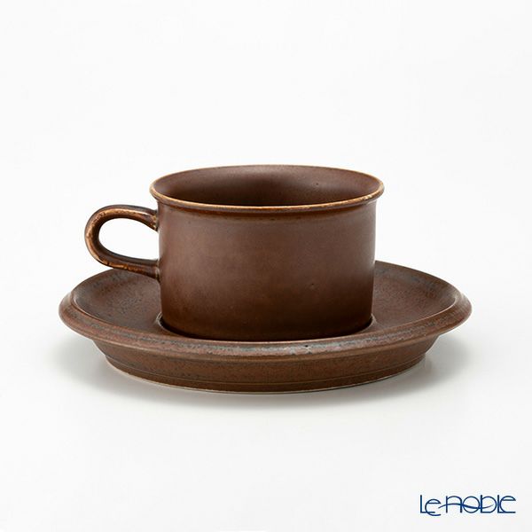 【1点限り】北欧ヴィンテージ アラビア（ARABIA） ルスカ／Ruska モカカップ＆ソーサー 03