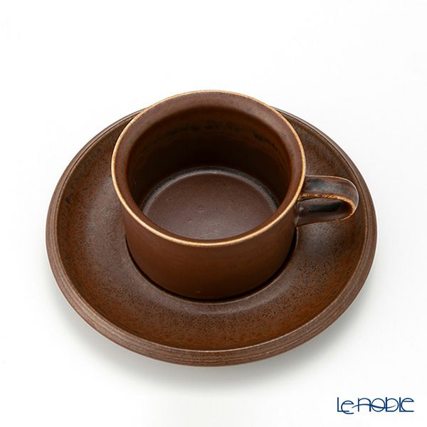 【1点限り】北欧ヴィンテージ アラビア（ARABIA） ルスカ／Ruska モカカップ＆ソーサー 03