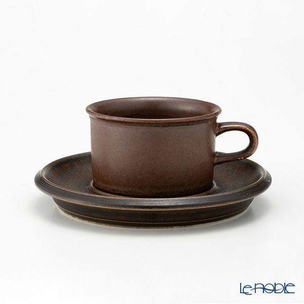 【1点限り】北欧ヴィンテージ アラビア（ARABIA） ルスカ／Ruska モカカップ＆ソーサー 04