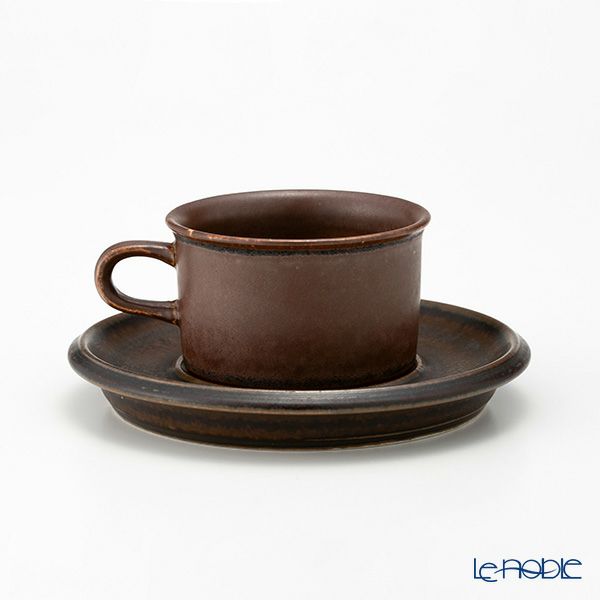 【1点限り】北欧ヴィンテージ アラビア（ARABIA） ルスカ／Ruska モカカップ＆ソーサー 04