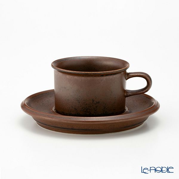 【1点限り】北欧ヴィンテージ アラビア（ARABIA） ルスカ／Ruska モカカップ＆ソーサー 05