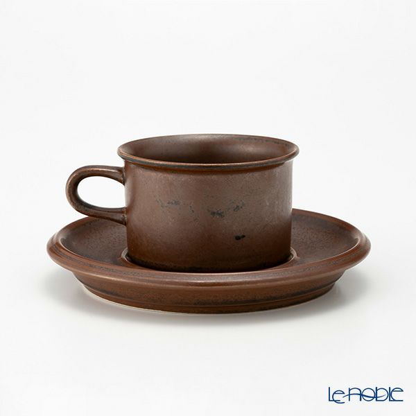 【1点限り】北欧ヴィンテージ アラビア（ARABIA） ルスカ／Ruska モカカップ＆ソーサー 05