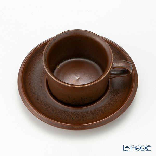 【1点限り】北欧ヴィンテージ アラビア（ARABIA） ルスカ／Ruska モカカップ＆ソーサー 05