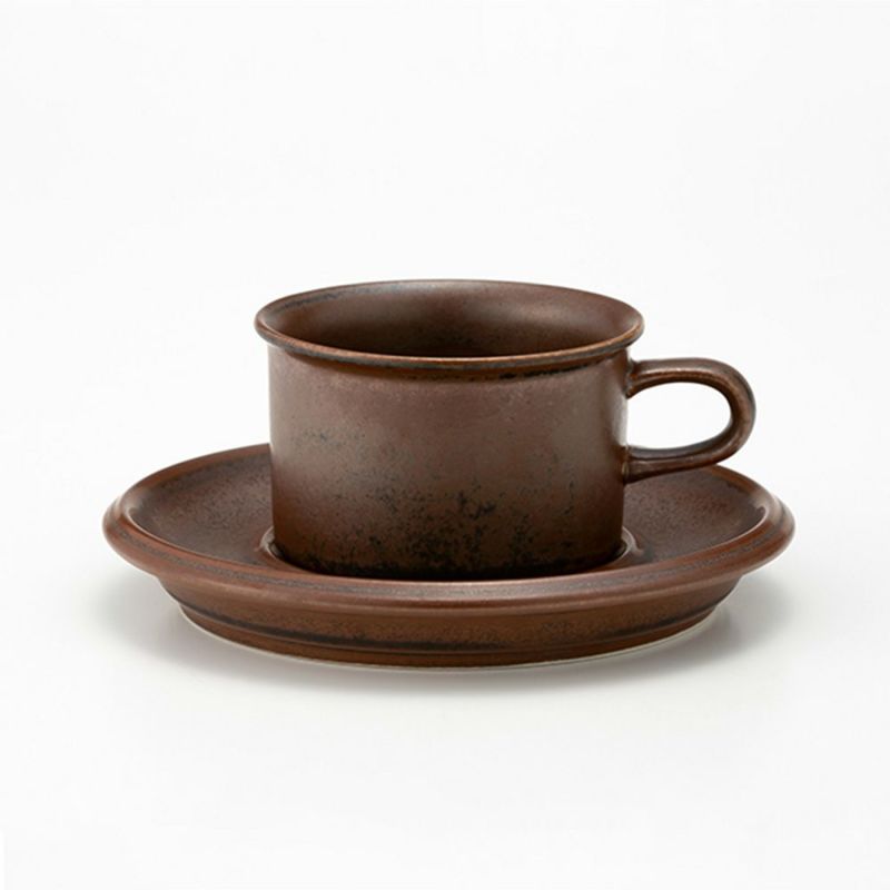 【1点限り】北欧ヴィンテージ アラビア（ARABIA） ルスカ／Ruska モカカップ＆ソーサー 05