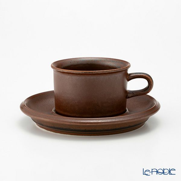 【1点限り】北欧ヴィンテージ アラビア（ARABIA） ルスカ／Ruska モカカップ＆ソーサー 06