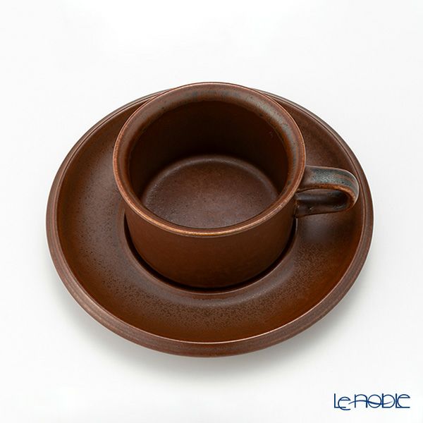 【1点限り】北欧ヴィンテージ アラビア（ARABIA） ルスカ／Ruska モカカップ＆ソーサー 06