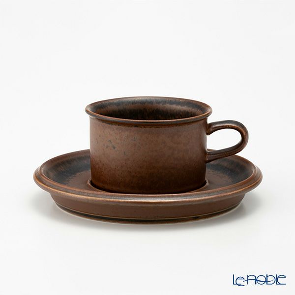 【1点限り】北欧ヴィンテージ アラビア（ARABIA） ルスカ／Ruska モカカップ＆ソーサー 07