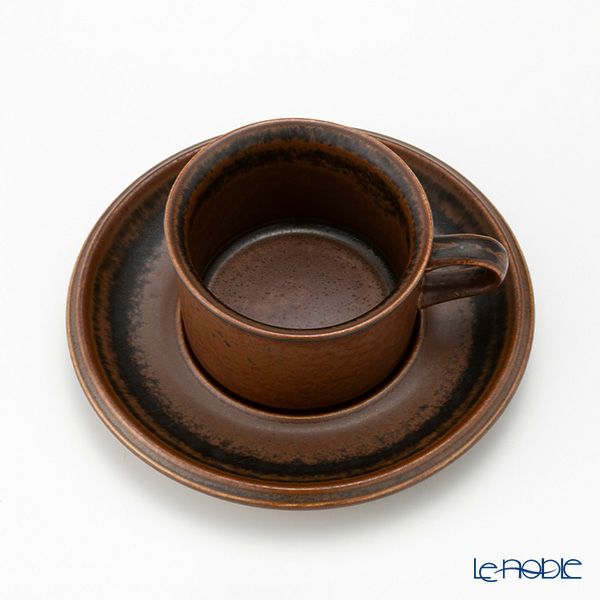 【1点限り】北欧ヴィンテージ アラビア（ARABIA） ルスカ／Ruska モカカップ＆ソーサー 07