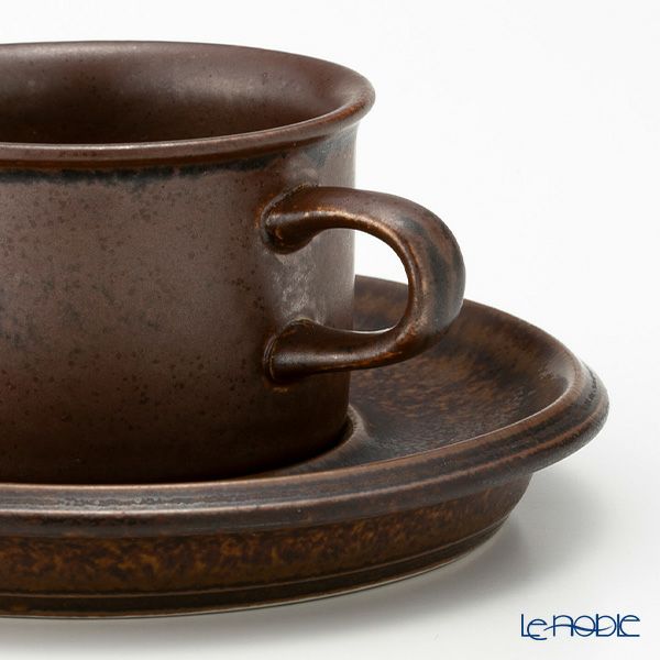 【1点限り】北欧ヴィンテージ アラビア（ARABIA） ルスカ／Ruska モカカップ＆ソーサー 08