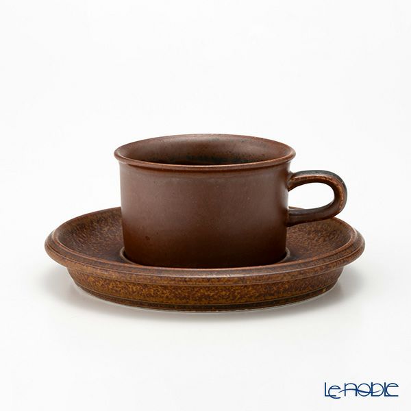 【1点限り】北欧ヴィンテージ アラビア（ARABIA） ルスカ／Ruska モカカップ＆ソーサー 09