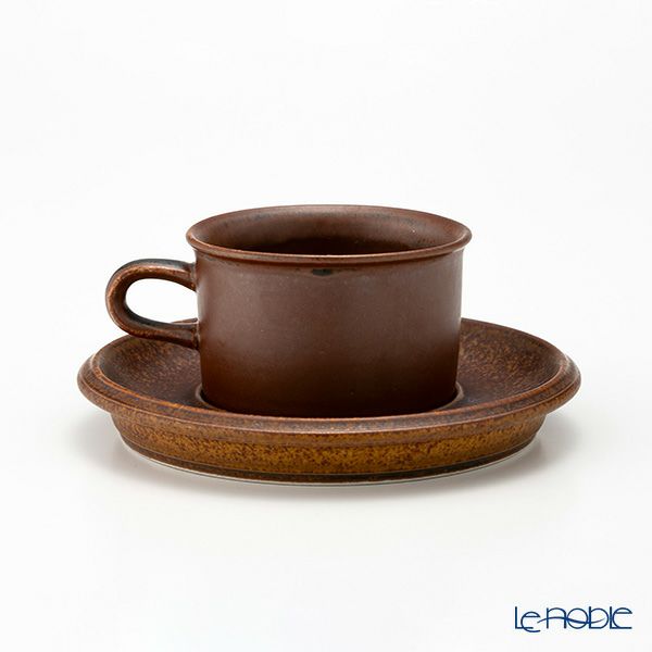 【1点限り】北欧ヴィンテージ アラビア（ARABIA） ルスカ／Ruska モカカップ＆ソーサー 09