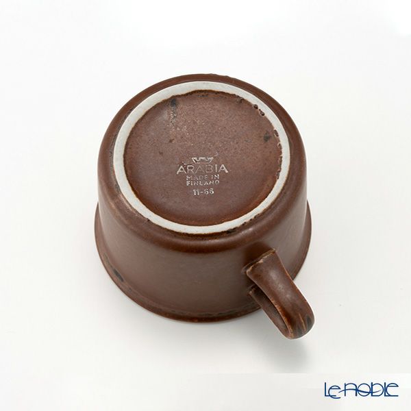 【1点限り】北欧ヴィンテージ アラビア（ARABIA） ルスカ／Ruska モカカップ＆ソーサー 09