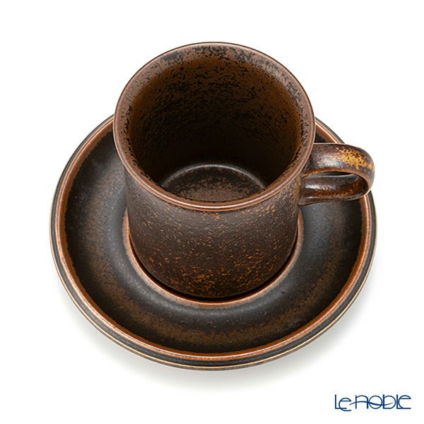 【1点限り】北欧ヴィンテージ アラビア（ARABIA） ルスカ／Ruska コーヒーカップ＆ソーサー 01