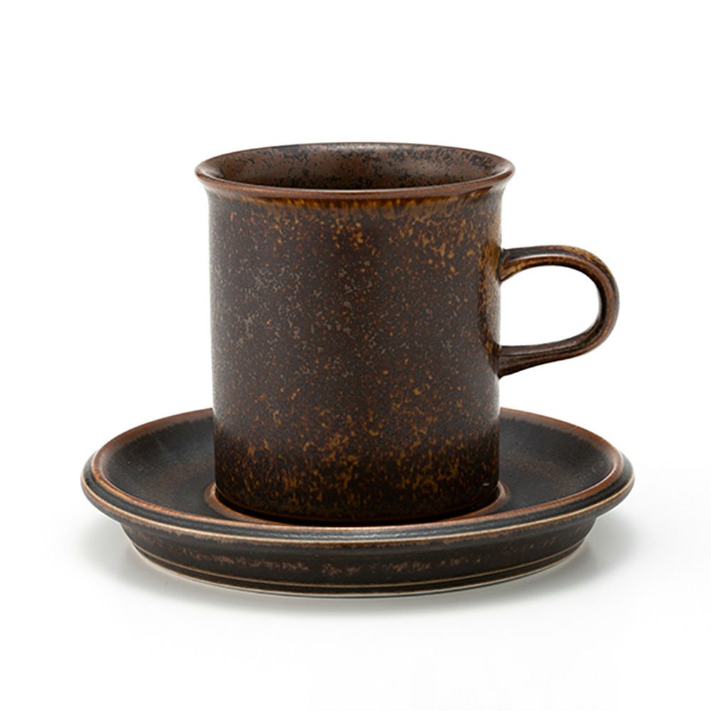 【1点限り】北欧ヴィンテージ アラビア（ARABIA） ルスカ／Ruska コーヒーカップ＆ソーサー 01