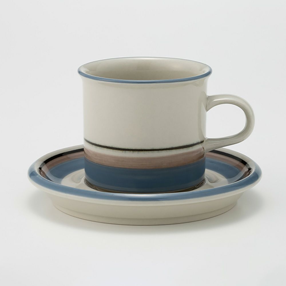 【1点限り】北欧ヴィンテージ アラビア（ARABIA） ウートゥア／Uhtua コーヒーカップ＆ソーサー 01