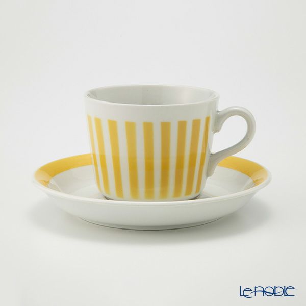 【1点限り】北欧ヴィンテージ アラビア（ARABIA） アイタ／Aita ステンシルシリーズ コーヒーカップ＆ソーサー 01