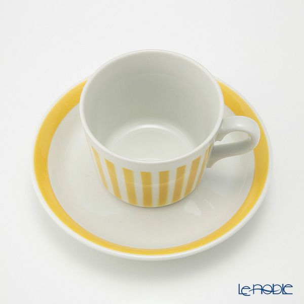 【1点限り】北欧ヴィンテージ アラビア（ARABIA） アイタ／Aita ステンシルシリーズ コーヒーカップ＆ソーサー 01