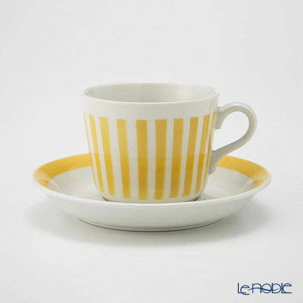 【1点限り】北欧ヴィンテージ アラビア（ARABIA） アイタ／Aita ステンシルシリーズ コーヒーカップ＆ソーサー 02