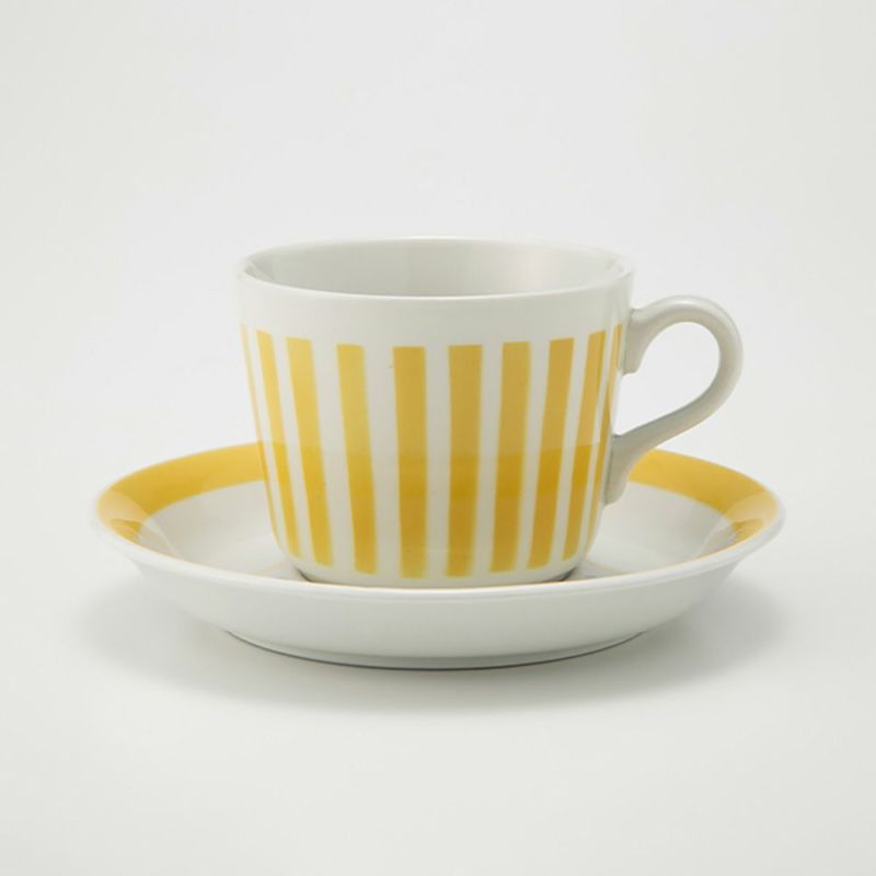 【1点限り】北欧ヴィンテージ アラビア（ARABIA） アイタ／Aita ステンシルシリーズ コーヒーカップ＆ソーサー 02