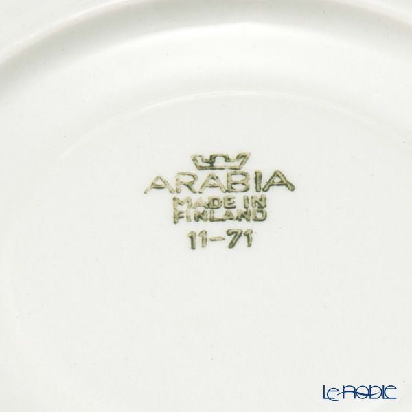 【1点限り】北欧ヴィンテージ アラビア（ARABIA） レティッカ／Retikka ステンシルシリーズ コーヒーカップ＆ソーサー 01