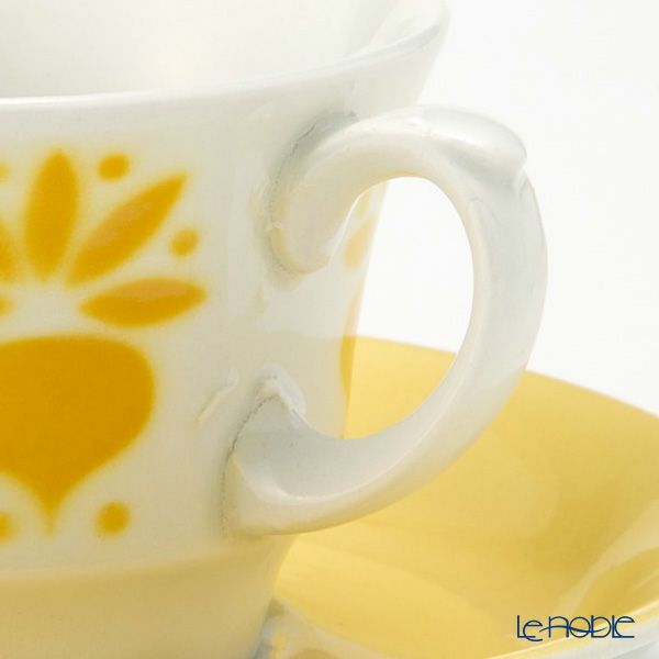 【1点限り】北欧ヴィンテージ アラビア（ARABIA） レティッカ／Retikka ステンシルシリーズ コーヒーカップ＆ソーサー 02