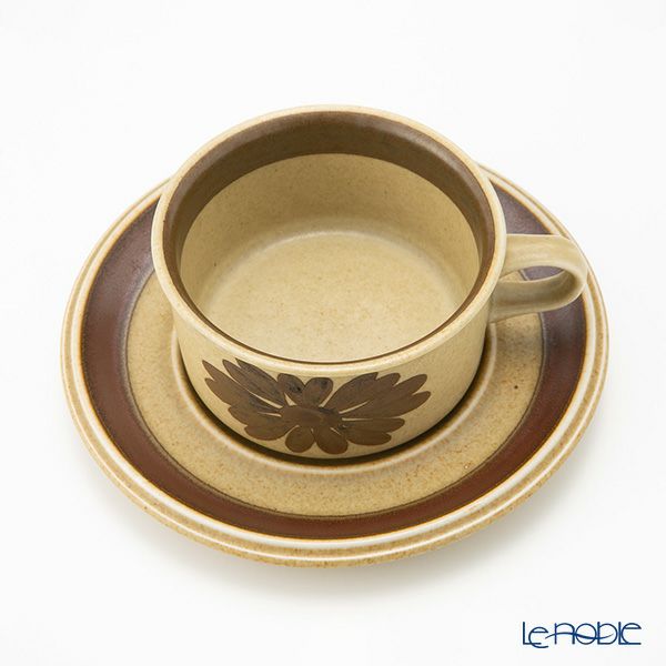 【1点限り】北欧ヴィンテージ アラビア（ARABIA） トゥントゥリ／Tunturi トリオセット ティーカップ＆ソーサー 02