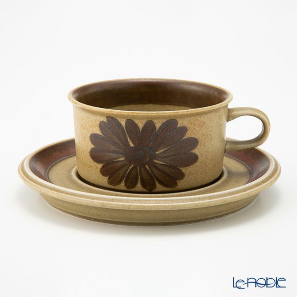 【1点限り】北欧ヴィンテージ アラビア（ARABIA） トゥントゥリ／Tunturi トリオセット ティーカップ＆ソーサー 03