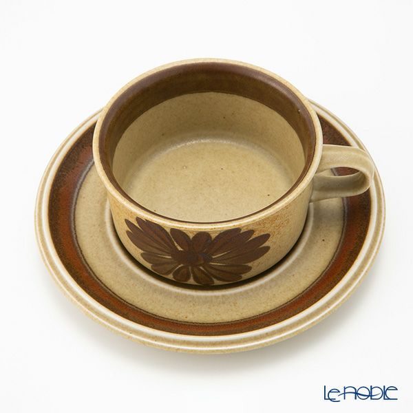 【1点限り】北欧ヴィンテージ アラビア（ARABIA） トゥントゥリ／Tunturi トリオセット ティーカップ＆ソーサー 03