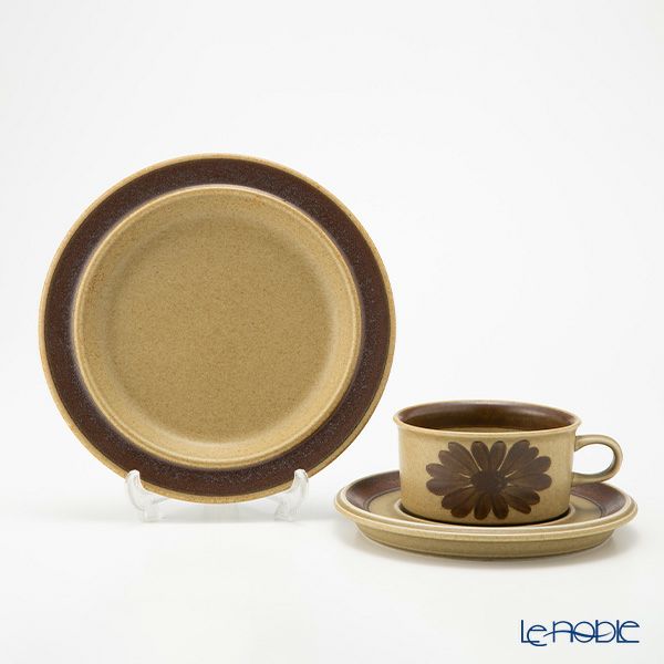 【1点限り】北欧ヴィンテージ アラビア（ARABIA） トゥントゥリ／Tunturi トリオセット ティーカップ＆ソーサー 04