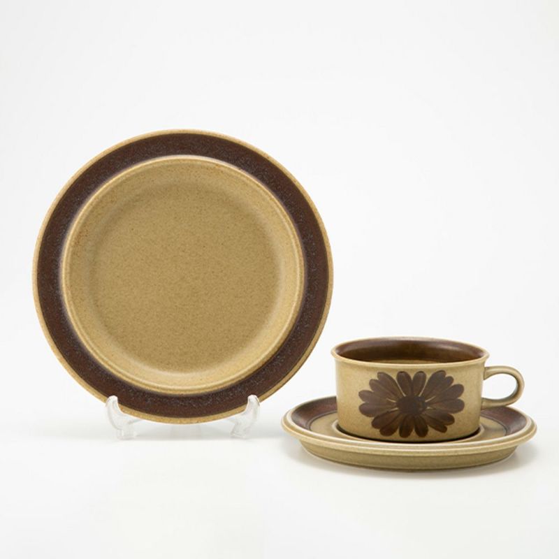 【1点限り】北欧ヴィンテージ アラビア（ARABIA） トゥントゥリ／Tunturi トリオセット ティーカップ＆ソーサー 04