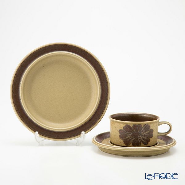 【1点限り】北欧ヴィンテージ アラビア（ARABIA） トゥントゥリ／Tunturi トリオセット ティーカップ＆ソーサー 05