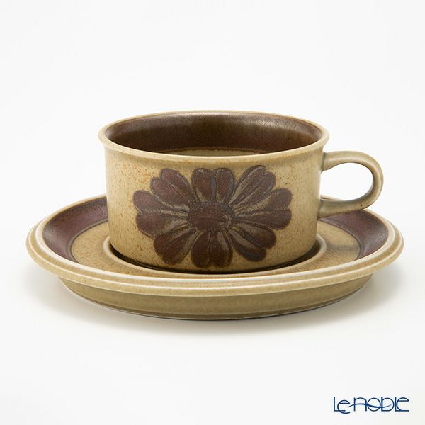 【1点限り】北欧ヴィンテージ アラビア（ARABIA） トゥントゥリ／Tunturi トリオセット ティーカップ＆ソーサー 05