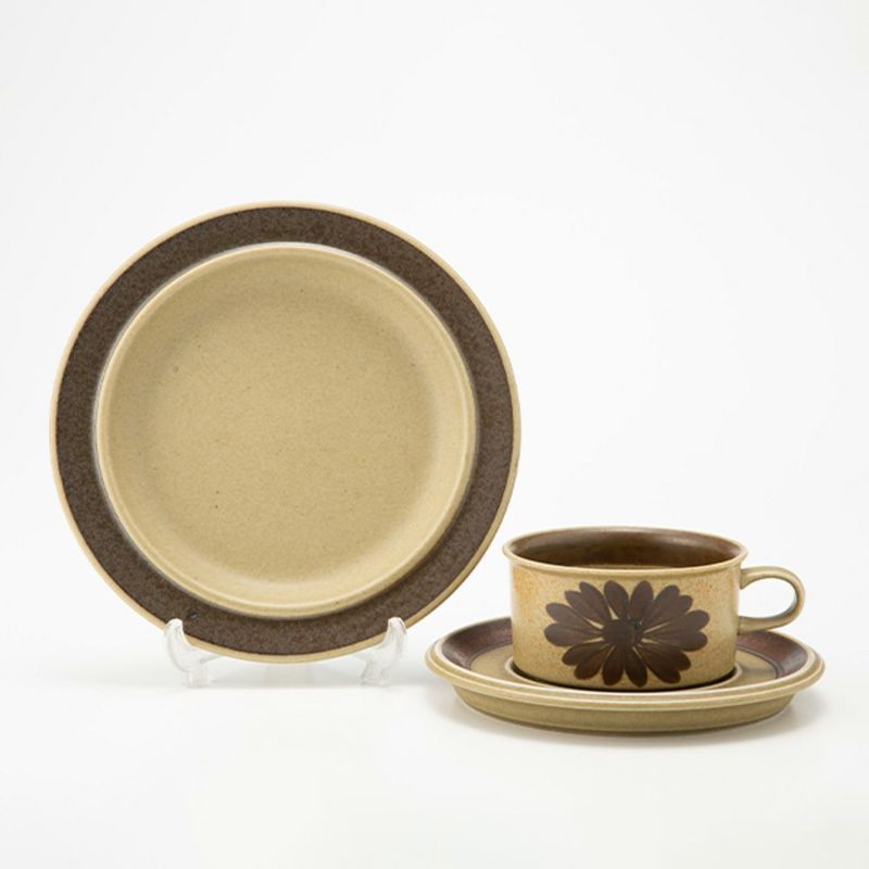 【1点限り】北欧ヴィンテージ アラビア（ARABIA） トゥントゥリ／Tunturi トリオセット ティーカップ＆ソーサー 06