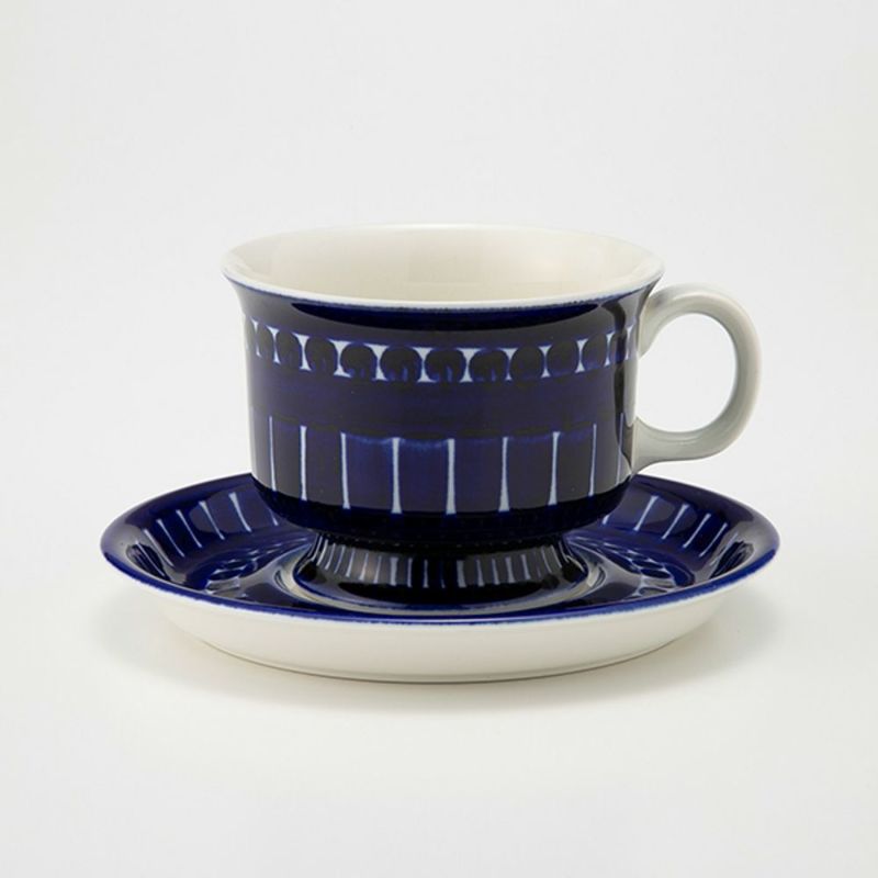 【1点限り】北欧ヴィンテージ アラビア（ARABIA） バレンシア／Valencia コーヒーカップ＆ソーサー 01