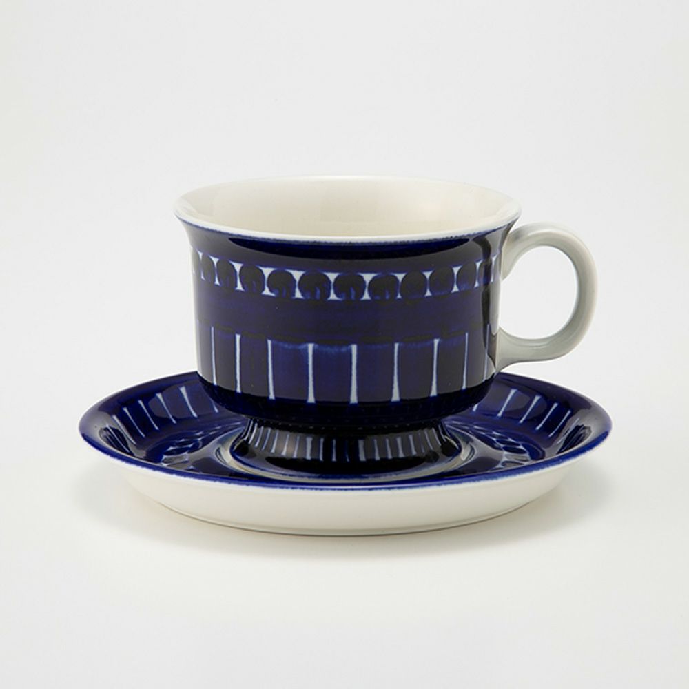 【1点限り】北欧ヴィンテージ アラビア（ARABIA） バレンシア／Valencia コーヒーカップ＆ソーサー 01