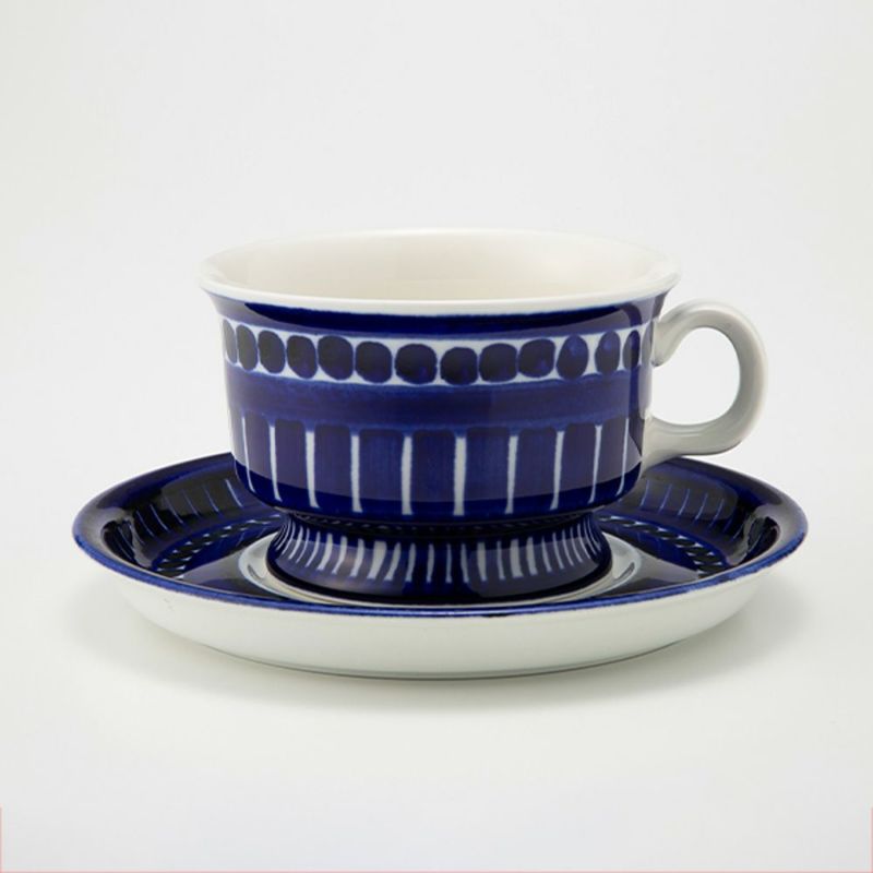 【1点限り】北欧ヴィンテージ アラビア（ARABIA） バレンシア／Valencia ティーカップ＆ソーサー 01