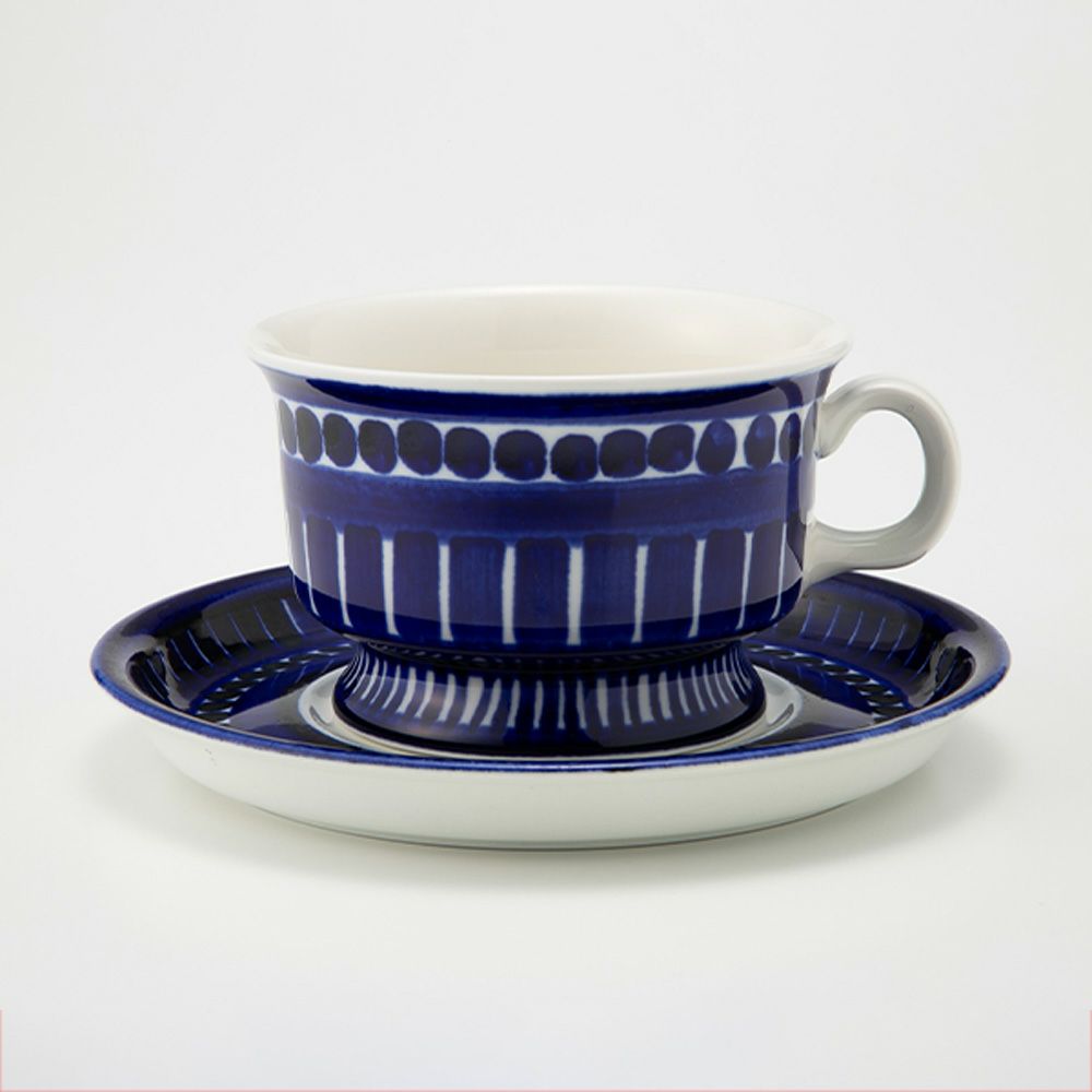 【1点限り】北欧ヴィンテージ アラビア（ARABIA） バレンシア／Valencia ティーカップ＆ソーサー 01