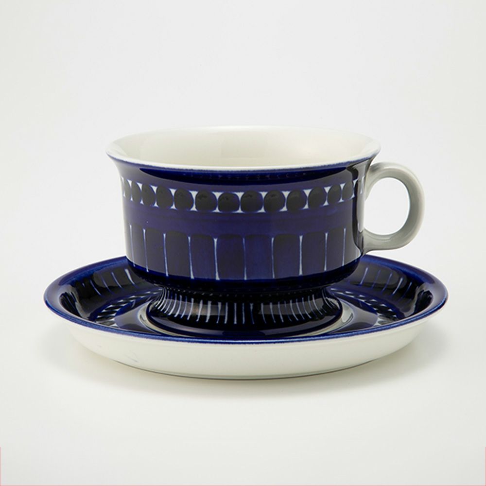 【1点限り】北欧ヴィンテージ アラビア（ARABIA） バレンシア／Valencia ティーカップ＆ソーサー 02