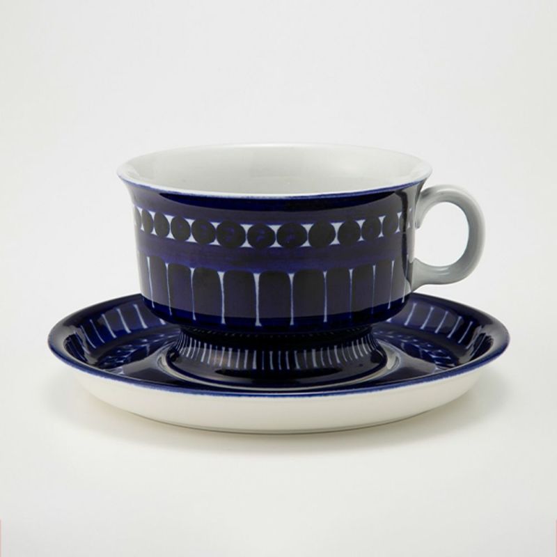 【1点限り】北欧ヴィンテージ アラビア（ARABIA） バレンシア／Valencia ティーカップ＆ソーサー 03